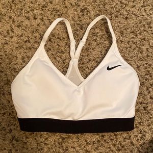 White Nike Sports-bra